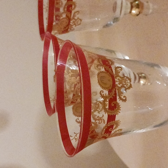 Venetian Tapestry Wine Glasses - Picture 3 of 6